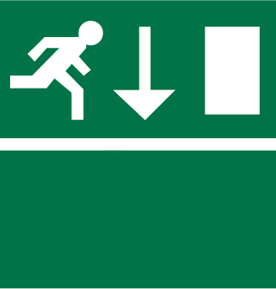 nooduitgang pictogram (vluchtweg)