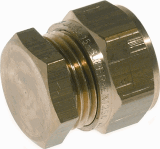 Eindkoppeling knel 15mm