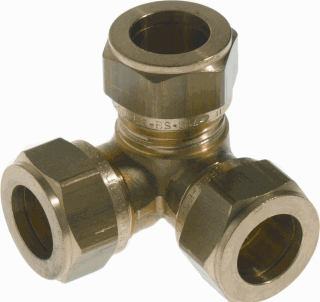 Driewegknie knel 22x15x15mm