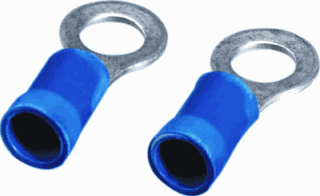 Kabelschoentjes 1-2,6mm blauw m5 100st. (AMP)