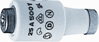 ZEKERING DT2 25A TRAAG doos van 5 stuks ZEKERING DT2 25A TRAAG doos van 5 stuks