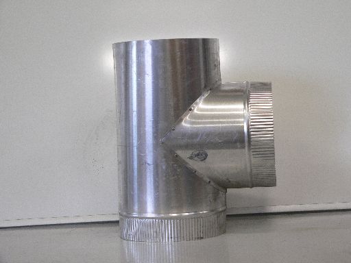 aluminium T-stuk 90gr 250mm