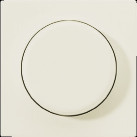 Inzetplaat dimmer+knop créme-wit A500 (Jung)