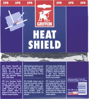 Griffon heatshield 25x19cm