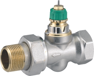 Danfoss RA-DV Dynamic Valve radiatorafsluiter recht NF 3/4"