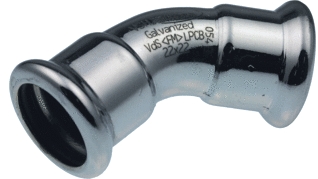 VSH Bocht 45° Xpress STAAL 28x28mm 2xPR