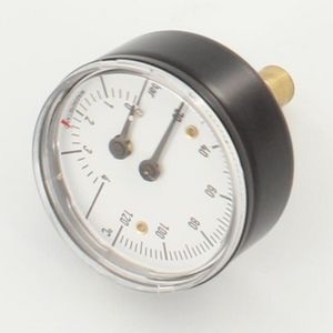 Thermomanometer 63mm 0-4bar 20..120C 1/2"bt. axiaal WIKA