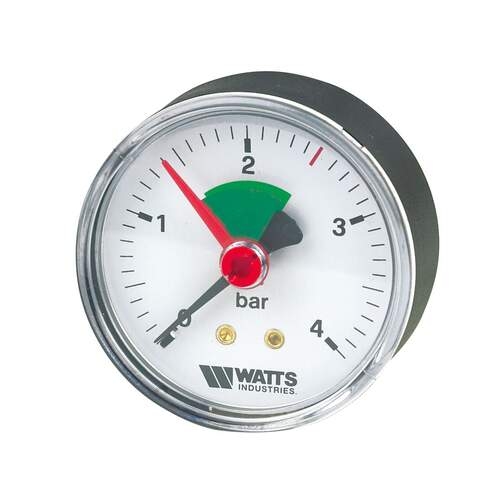 Manometer 63mm 0-4 bar 1/4" axiaal (Watts)