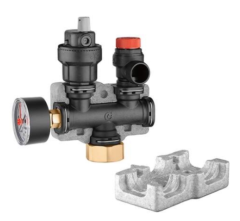 Caleffi expansievatconsole kunststof + ontluchter