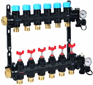 Henco 7-groeps composiet verdeler UFH-MDK 0-3L